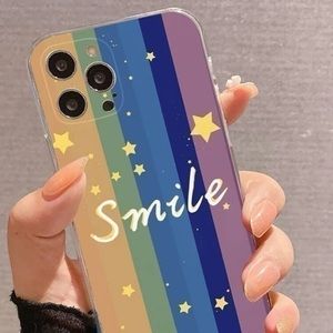 Rainbow Smile Case iPhone 13 Case Size 6.1